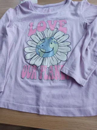 Lote 8 camisetas manga larga niñas