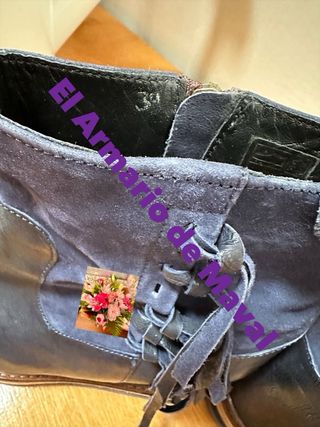 Botines Belle Vie Azul con Flecos