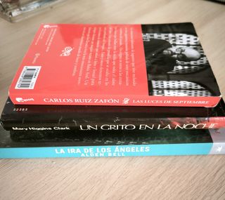 LOTE NOVELA MISTERIO BELL + HIGGINS + RUIZ ZAFON