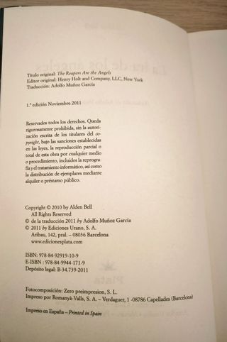 LOTE NOVELA MISTERIO BELL + HIGGINS + RUIZ ZAFON