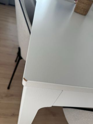 Mesa extensible madera blanca