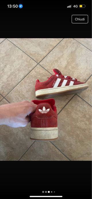 Adidas Campus Rosse Tg 42
