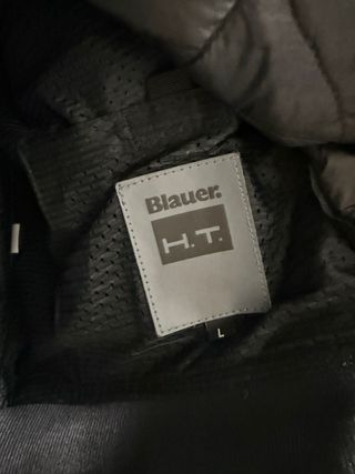 Chaqueta Blauer H.T Thor piel negra biker moto ht