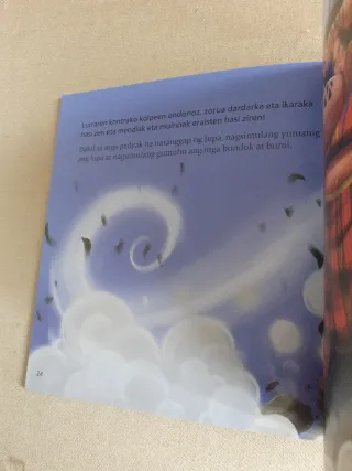 Libro infantil en euskera: Ozeano Bareko perlak.