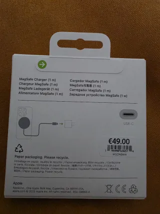 Cargador MagSafe Apple 1m