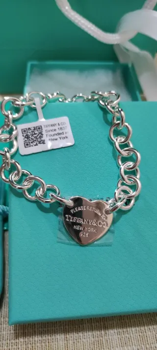 Pulsera Tiffany & Co. Corazón Plata