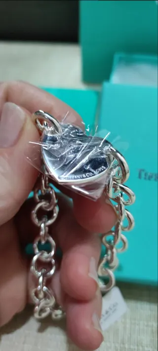 Pulsera Tiffany & Co. Corazón Plata