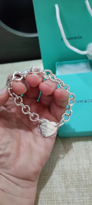 Pulsera Tiffany & Co. Corazón Plata