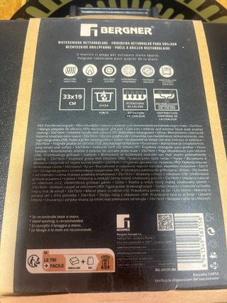 Parrillas Hierro Fundido Bergner 33x19cm  26x26cm