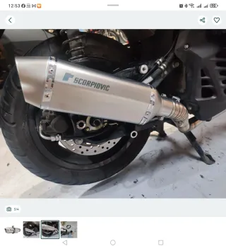 Ponteira escape Scorpiovic de duas saídas