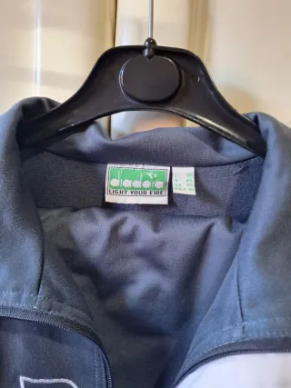 Tuta Vintage Diadora "Active Sport" – Grigio/Bianc