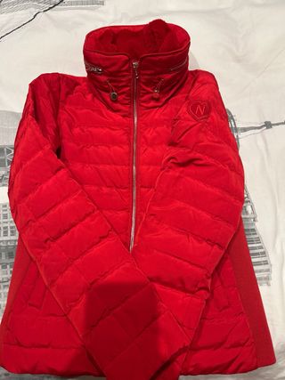Plumífero Naf Naf Rojo Mujer Talla S