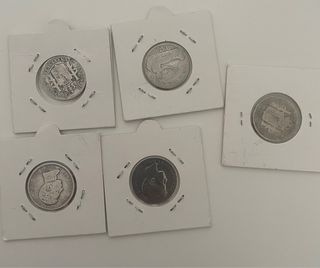 Monedas 1 Peseta Plata (Varias)