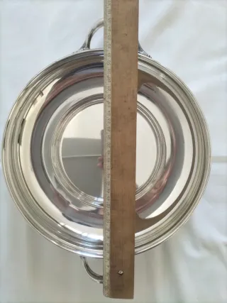 Vajilla antigua Meneses plata alpaca fuente servir