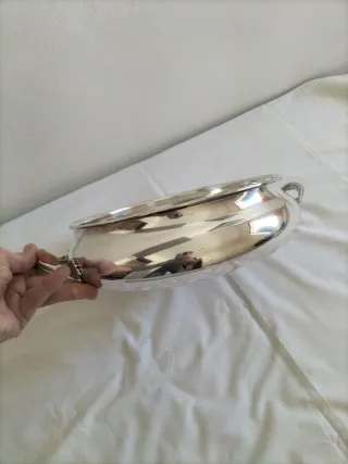 Vajilla antigua Meneses plata alpaca fuente servir