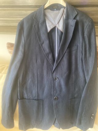 Americana Massimo Dutti Azul Talla M/L