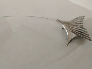 Grande piatto da portata a forma di pesce vintage