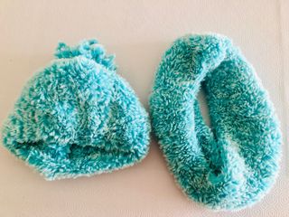 Conjunto Gorro y Bufanda Suave tejido a mano!