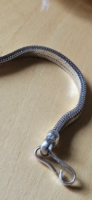 Bracciale snake in argento
