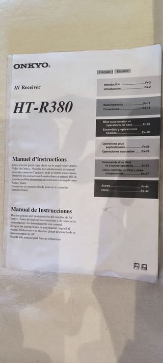 Onkyo HT-R380 Receptor AV Negro