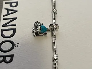 Charm Pulpo Azul Plata S925