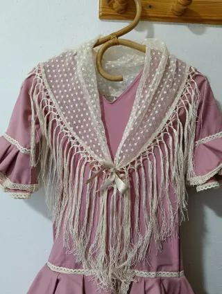 Vestido Flamenca Niña con Mantoncillo