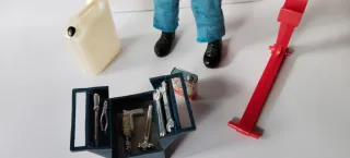 Madelman Mecánico Estación Servicio Original 1a.