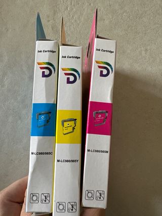 3 Cartuchos Tinta Brother LC980/985