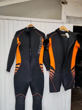 Traje de neopreno Aqua Lung Safaga talla L + body.