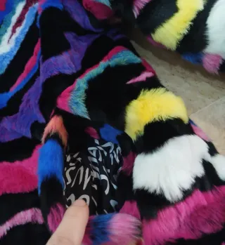 Abrigo Desigual pelo multicolor