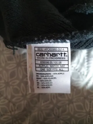 Gorro Carhartt Invierno Gris