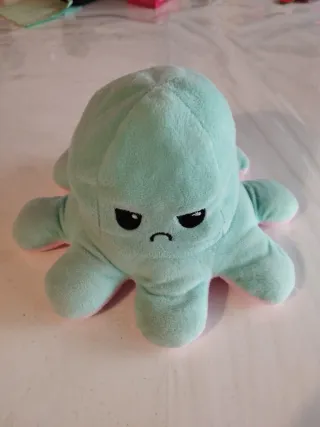 Peluche Pulpo Reversible Rosa y Azul