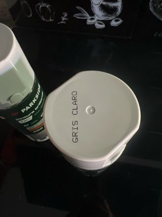 Spray Pintura Brillante Parkside 2 en 1 Gris Claro