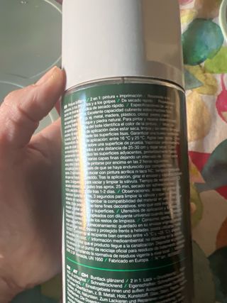 Spray Pintura Brillante Parkside 2 en 1 Gris Claro