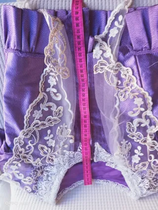 Traje de Fallera Niña Morado y zapatos 29