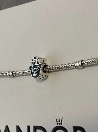 Charm Mano de Fátima Sello Plata S925