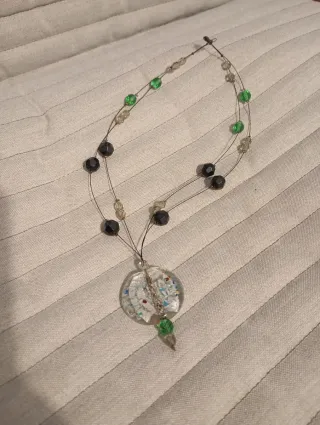 Girocollo donna multicolor con ciondolo