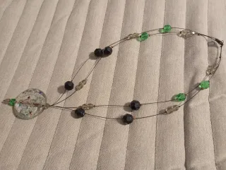 Girocollo donna multicolor con ciondolo