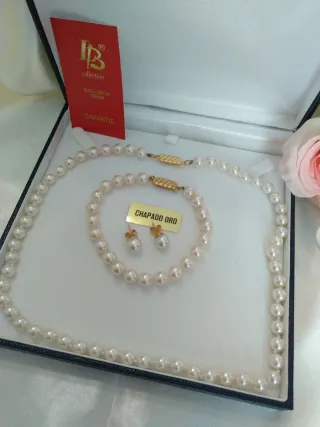 Conjunto perlas de Mallorca a estrenar