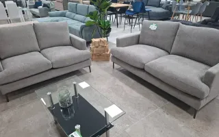 Sofá 3+2 plazas gris