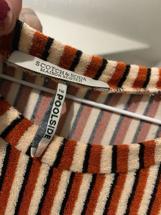 Vestido Maison Scotch Talla S Rayas