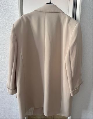 Blazer Negro Efecto Piel