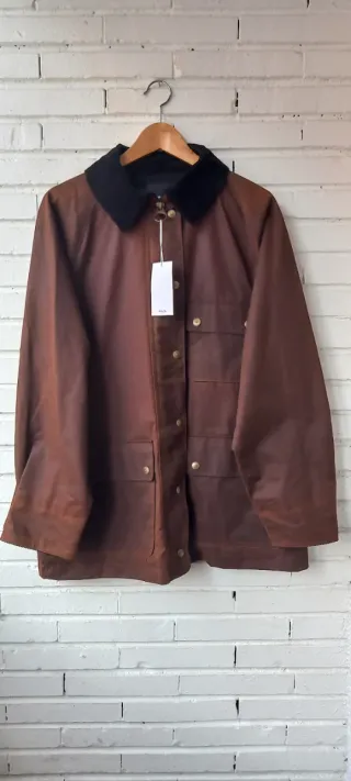 Parka efecto encerado Mango