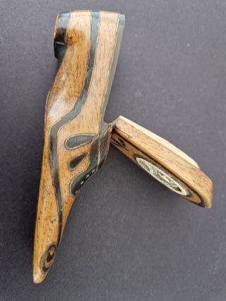 Caja rapé zapato antiguo