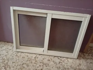Ventana corredera 90x60 cm de aluminio