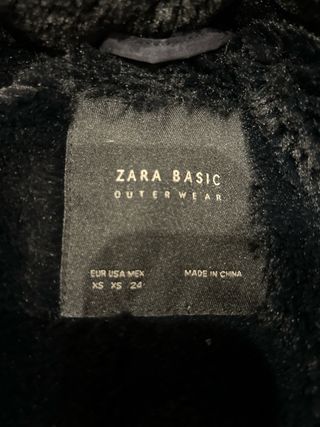 Plumífero Zara Azul Marino Talla XS