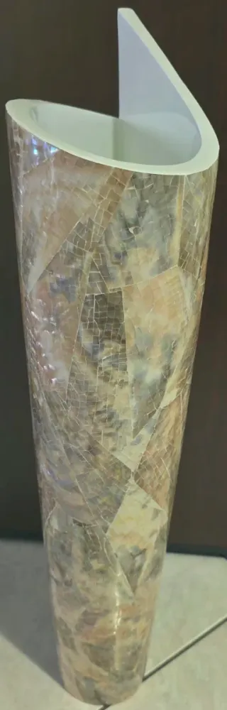 Vaso Mosaico Beige e Marrone