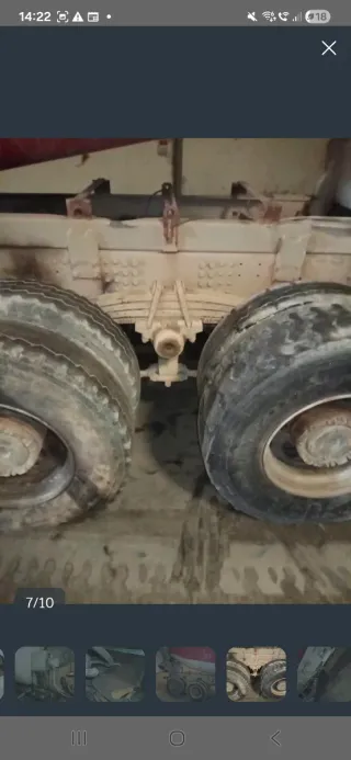 Chasis diferencial 6x4 a cubo con sus 8 llantas