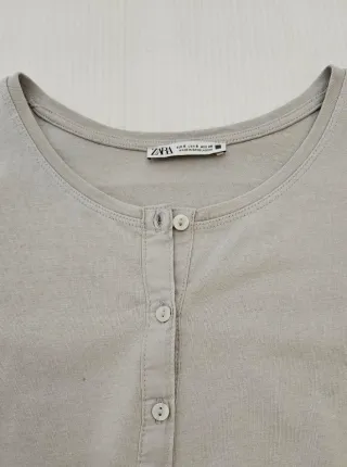 Vestido gris tejido camiseta