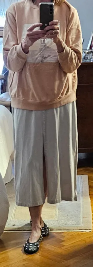 Vestido gris tejido camiseta